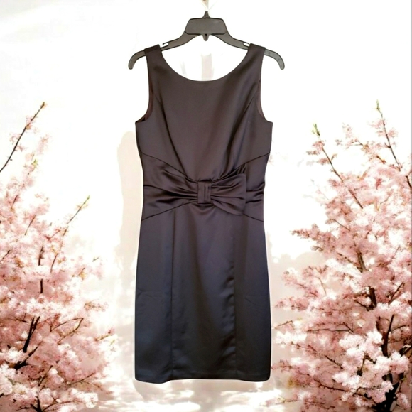 White House Black Market Dresses & Skirts - NWT White House Black Market Black Dull Satin Sheath Dress Size 4